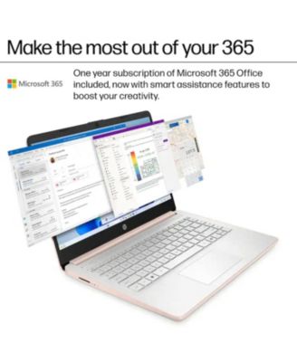 Essential 14" Traditional Laptop Intel Celeron 4GB RAM Intel UHD Graphics 64GB eMMC Storage Windows 11 Home 60Hz