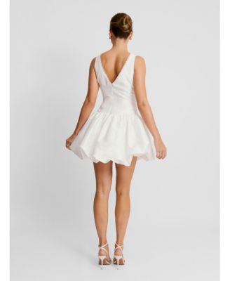 Women's Sleeveless Bubble Hem Mini Dress