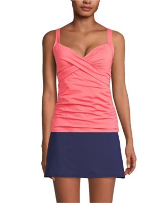 Petite Sweetheart Wrap Underwire Tankini Top