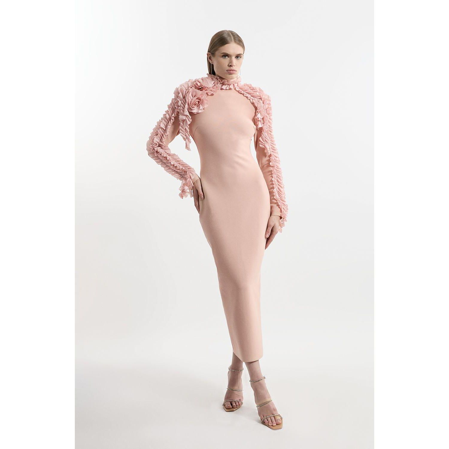 Women's Bandage Detail Midi Dress