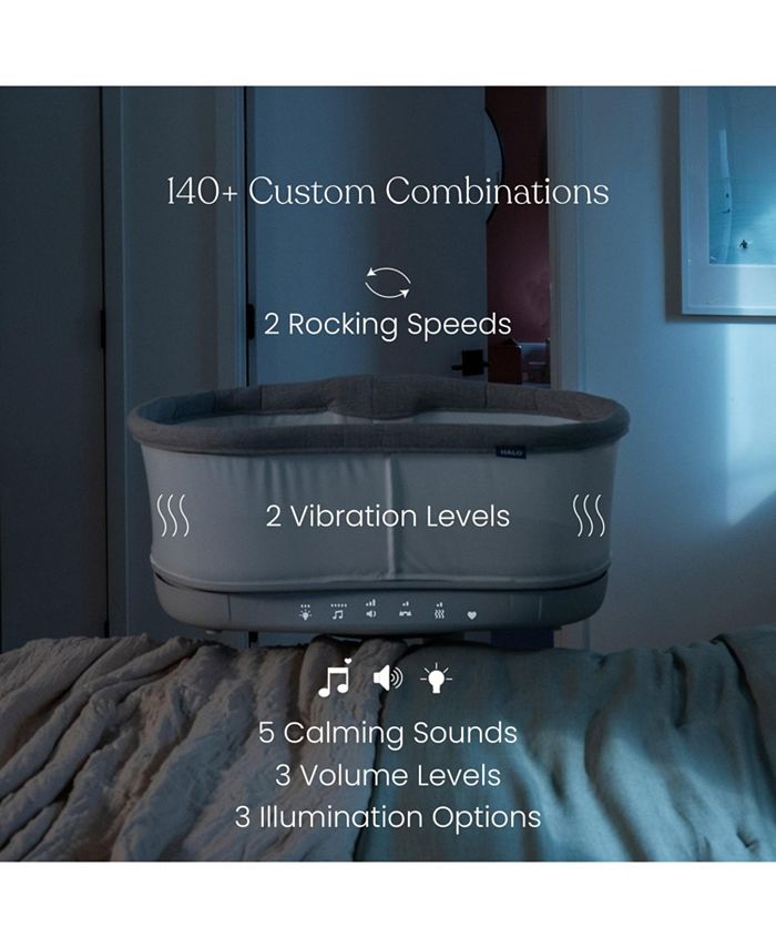 HALO Baby BassiNest Connected Swivel Sleeper 3.0 – Smart Bassinet with AutoSoothe, Easy Lowering Wall - NO SIZE