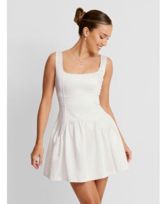 Women's Scoop Neck Sleeveless Skater Mini Dress