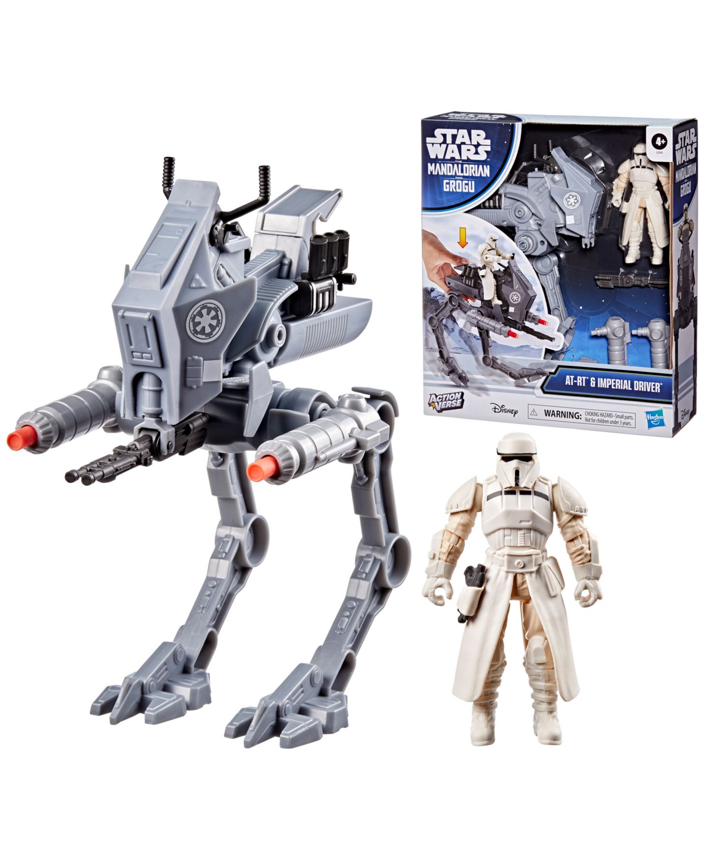 Детские фигурки Star Wars Imperial Remnant At-Rt ActionVerse Vehicle and Figure, 3-Piece Set, Ages 4+ — фото 1