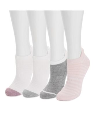 Women's Dream Step Sporty Low Cut Ankle Socks, 4 Pair Pack