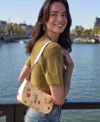 Sassi Small Leather Baguette Slim Shoulder Bag