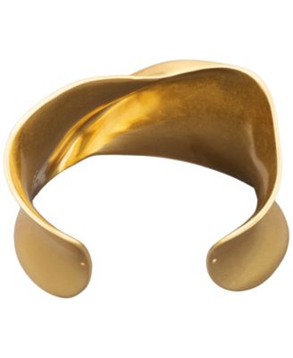 New York Gold-Tone Dynamic Twisted Cuff Bracelet