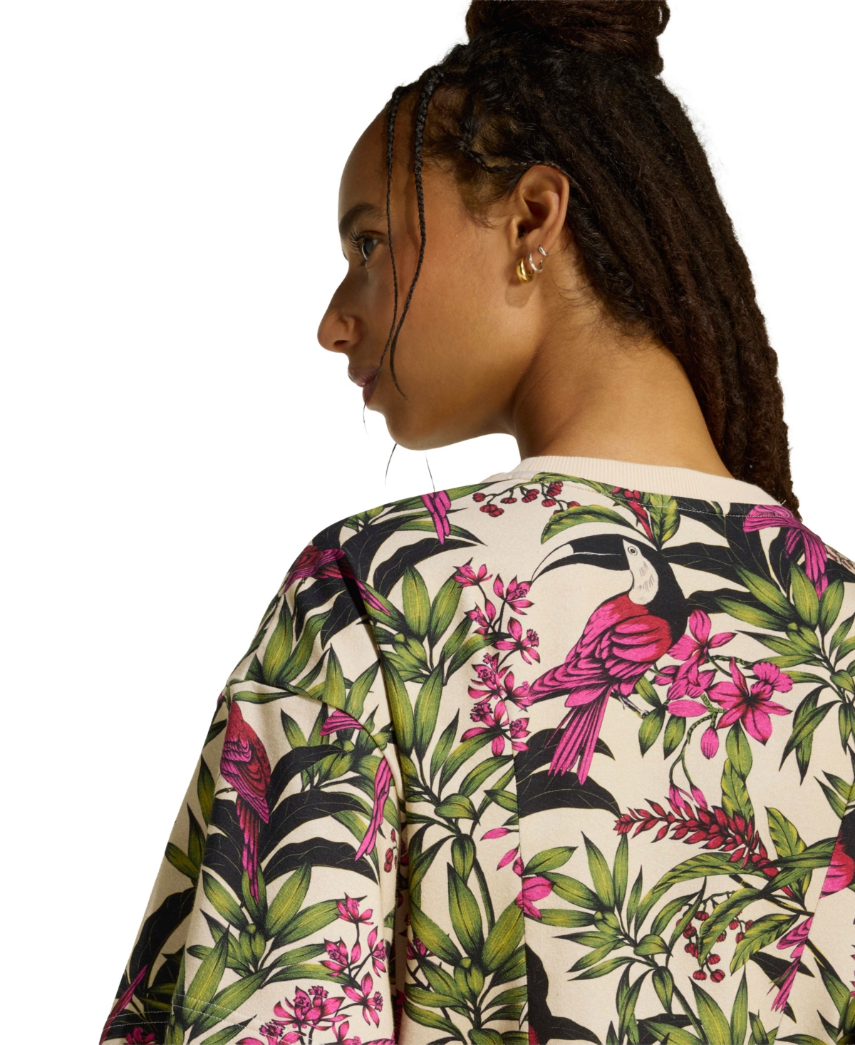adidas Women's Printed Crewneck Mini Dress