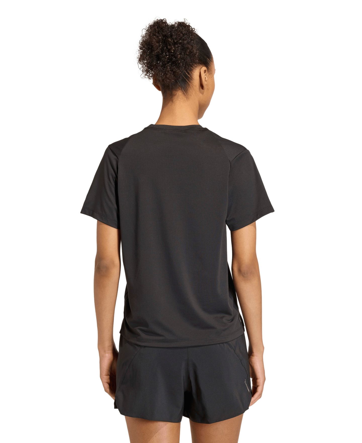 Женская футболка adidas Crewneck Running, цвет: Чёрный — фото 5