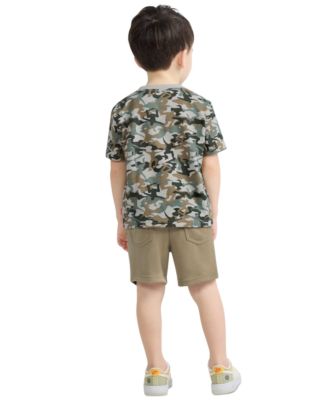 Boys' 2T-7 Graphic T-Shirt and Elastic Shorts, 2-Piece Set