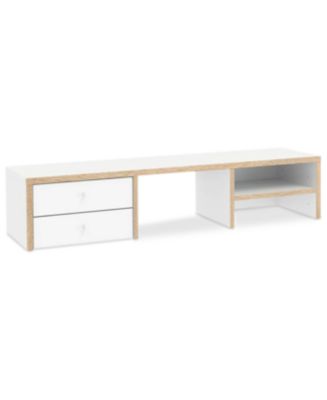 Furniture - Reneer 2 Drawer and 1 Shelf Desk Hutch, Direct Ship