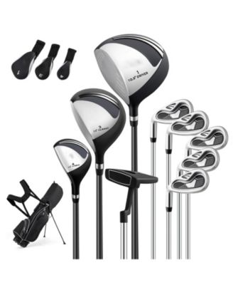 Men s Left-Handed Complete Golf Club Set with Stand Bag, Lightweight & Portable