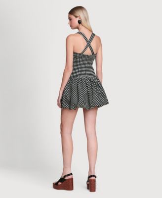 Women's Drop Waist Bubble Hem Mini Dress