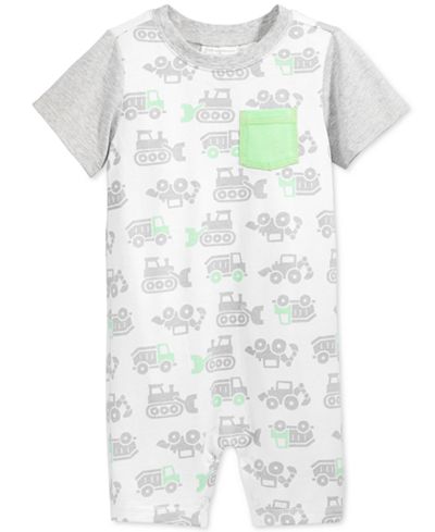 First Impressions Baby Boys' Truck-Print Sunsuit, Only at Macy's