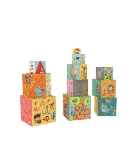 Детские игрушки Bababoo and friends Adventure Picture Matching 11-Piece Stacking Game, от 1 года