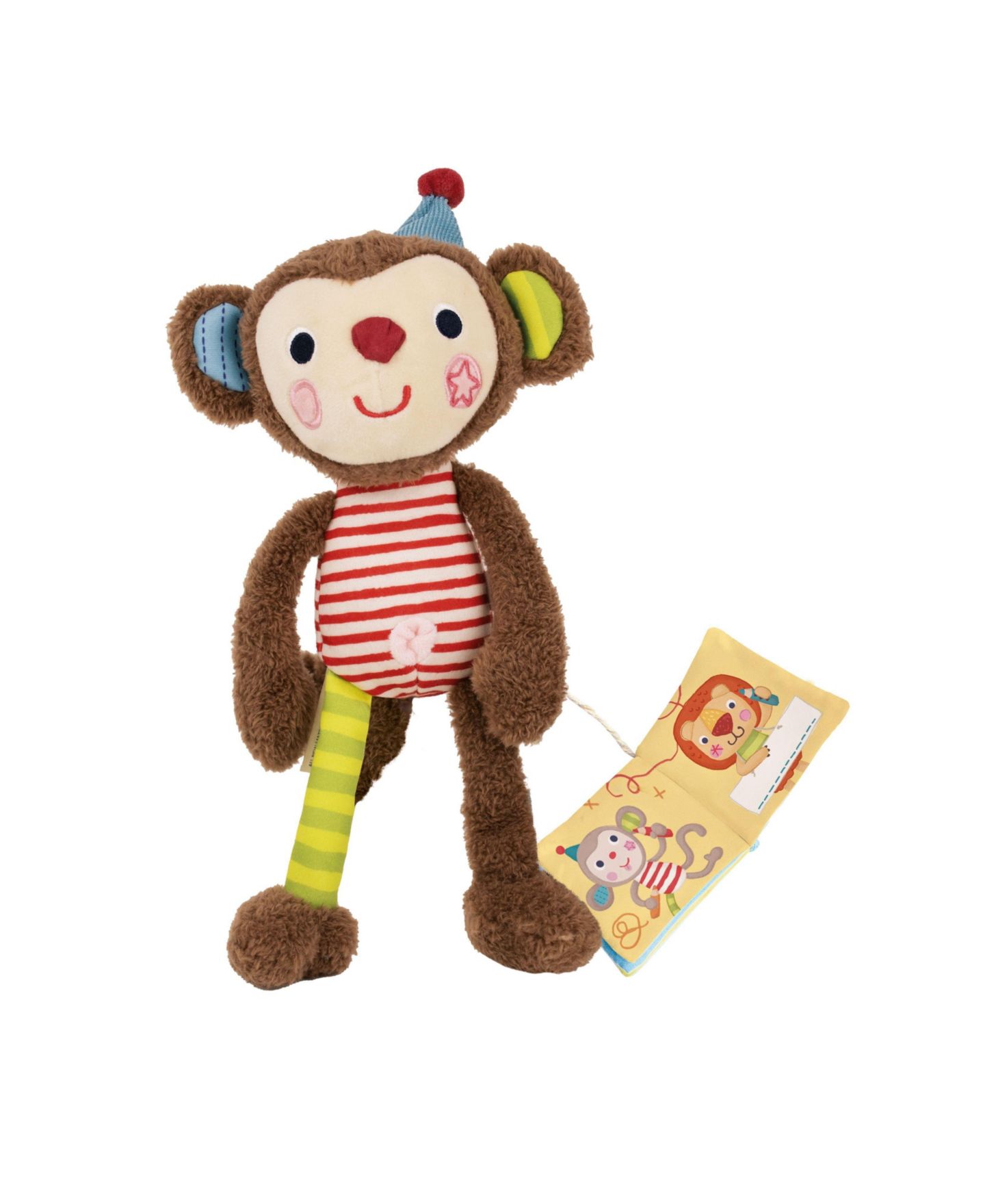 Детские мягкие игрушки Bababoo and friends Yuki Monkey Plush and Picture Book, 2-Piece Set, цвет: Open Miscellaneous — фото 1