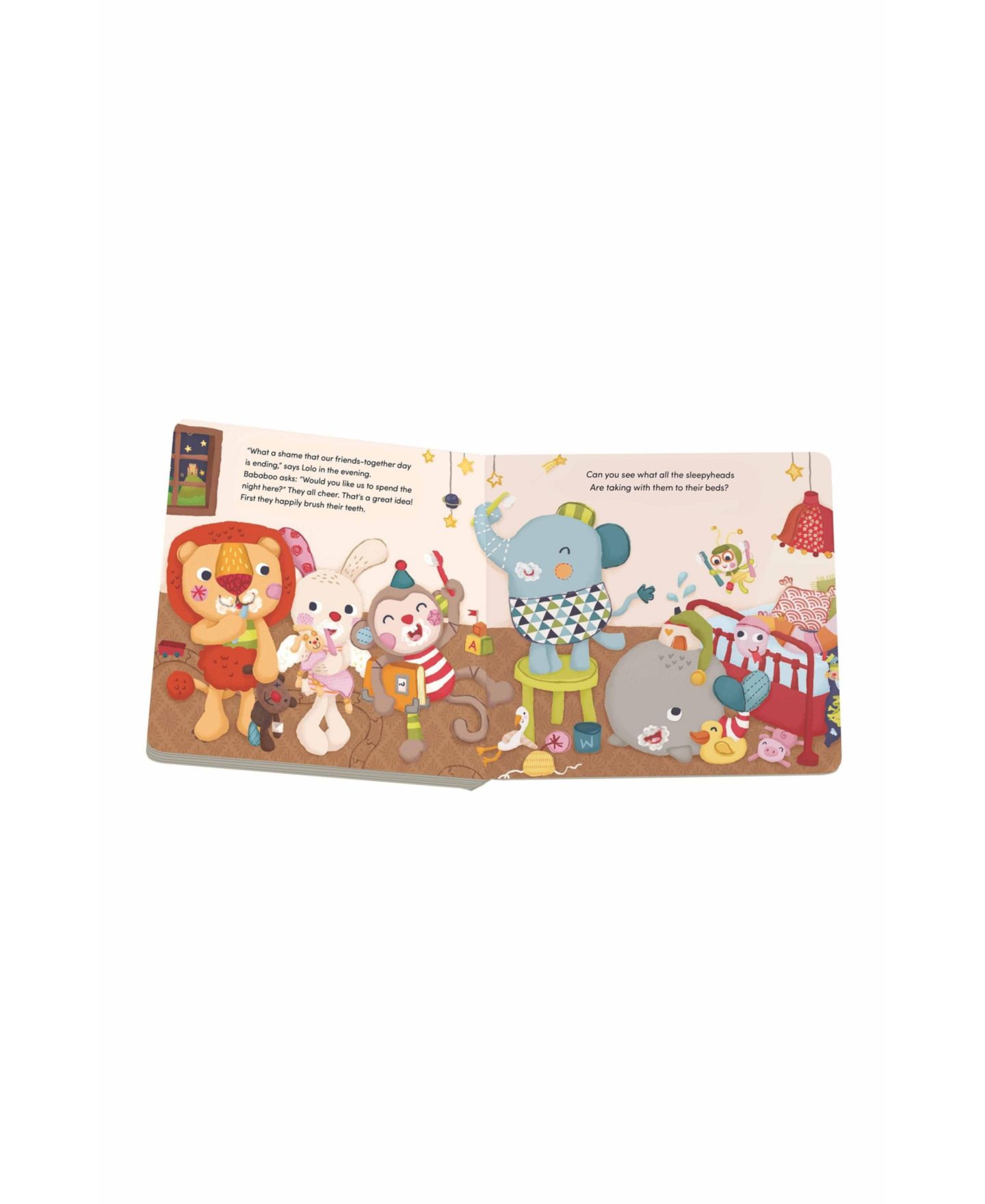 Детские мягкие игрушки Bababoo and friends Lolo Elephant Book & Plush Set, 2-Piece Set — фото 3