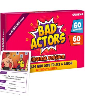 Family Board Games - Improv Card Game  - Roleplay Games for Family Night - Fun Board Game for Kids and Adults