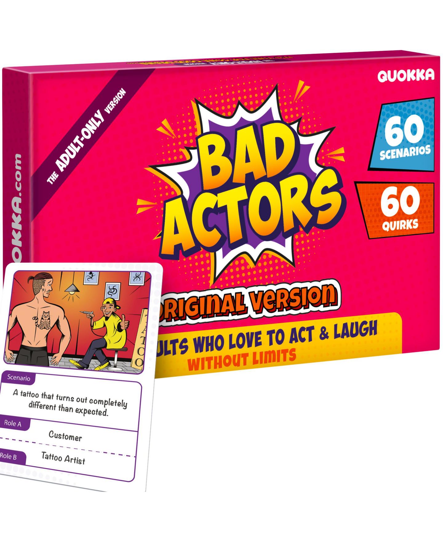 Детские карточные игры Quokka Drama Mayhem 120 Count Card Game, Ages 14+, цвет: Adult — фото 1