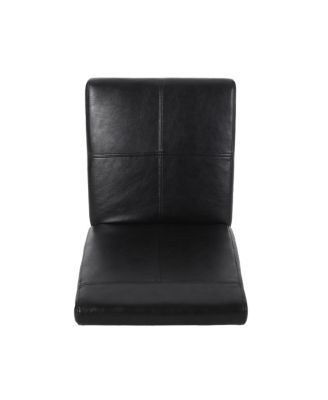 Upholstered Armless Dining Chairs with T-Stitch Design