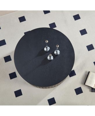 Modern Round Coffee Table with Storage Accent Tea Table