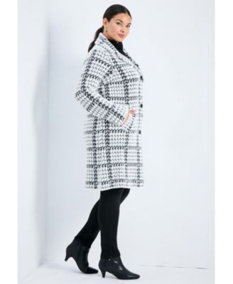 Women's Gigi Check Sweater Coat