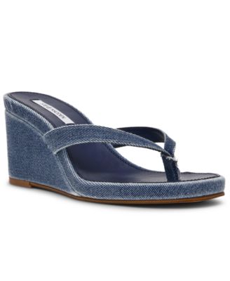 Women's Playing Wedge Thong Sandals