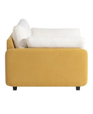 Oversized Chenille Sofa Chair, Wide Seat Accent Chair, Modern Upholstered Armchair