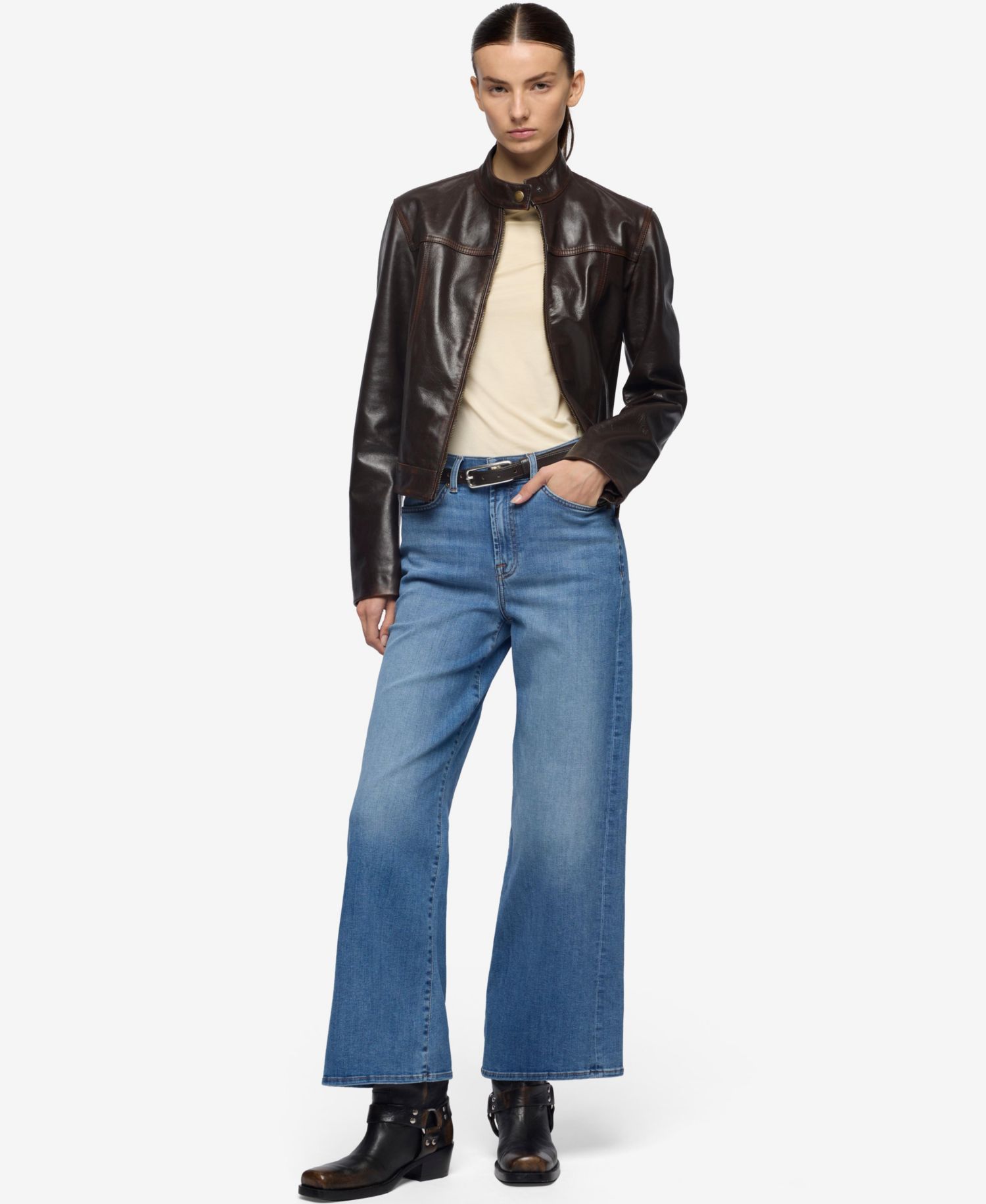 Women's Lotta Ankle Wide-Leg Jeans