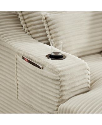 Fluffy Double-Layer Seat Cushion w/ Cup Holders & Cotton Pillows