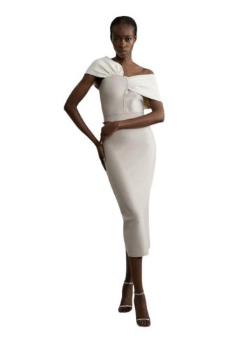 knit maxi dress off shoulder Off Shoulder Fit Knitted Maxi Dress – MAUVSTUDIO® main image 0