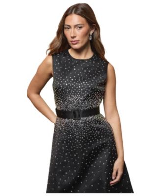 Women's Hotfix Diamante Midi Dress