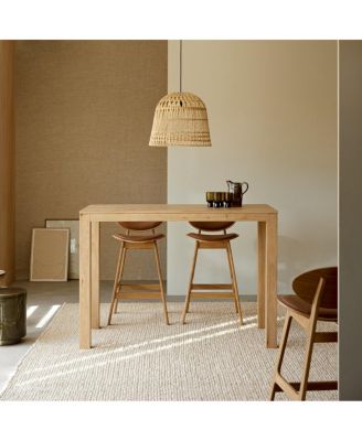 Eden solid oak bar table