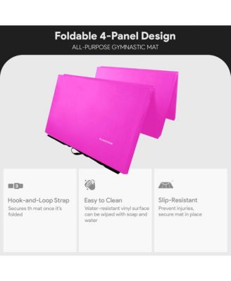 120 x 48" All Purpose Folding Gymnastics Exercise Mat, Pink