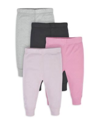 Baby Girls Active Pants, 4 Pack