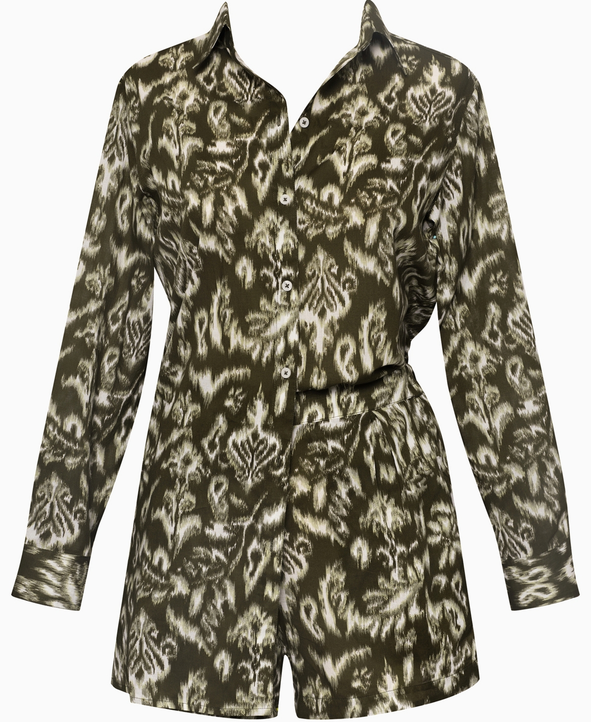 Lauren Ralph Women's Printed Shirt and Shorts, 2-Piece Set