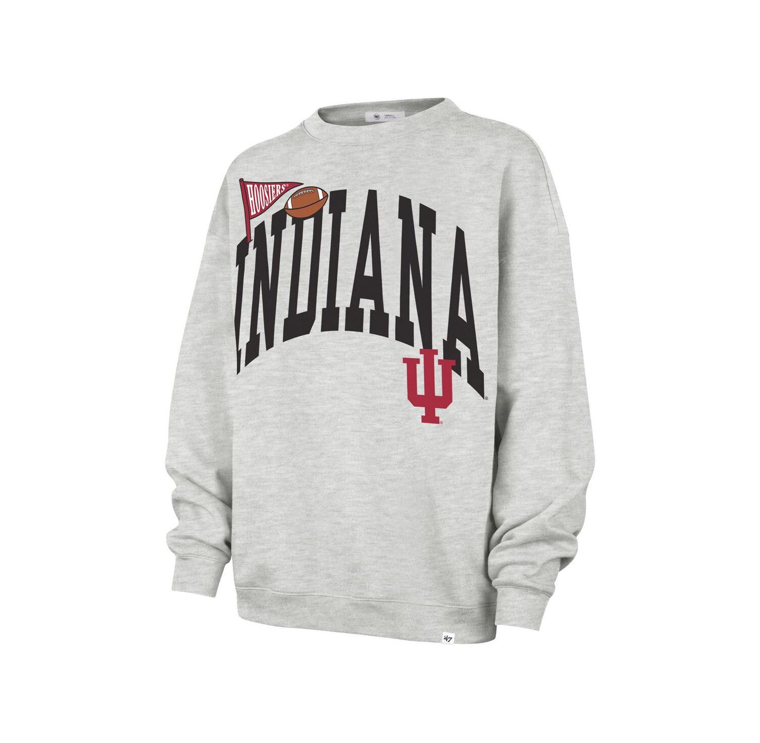 Women's Gray Indiana Hoosiers Icon Fleece Sweatshirt