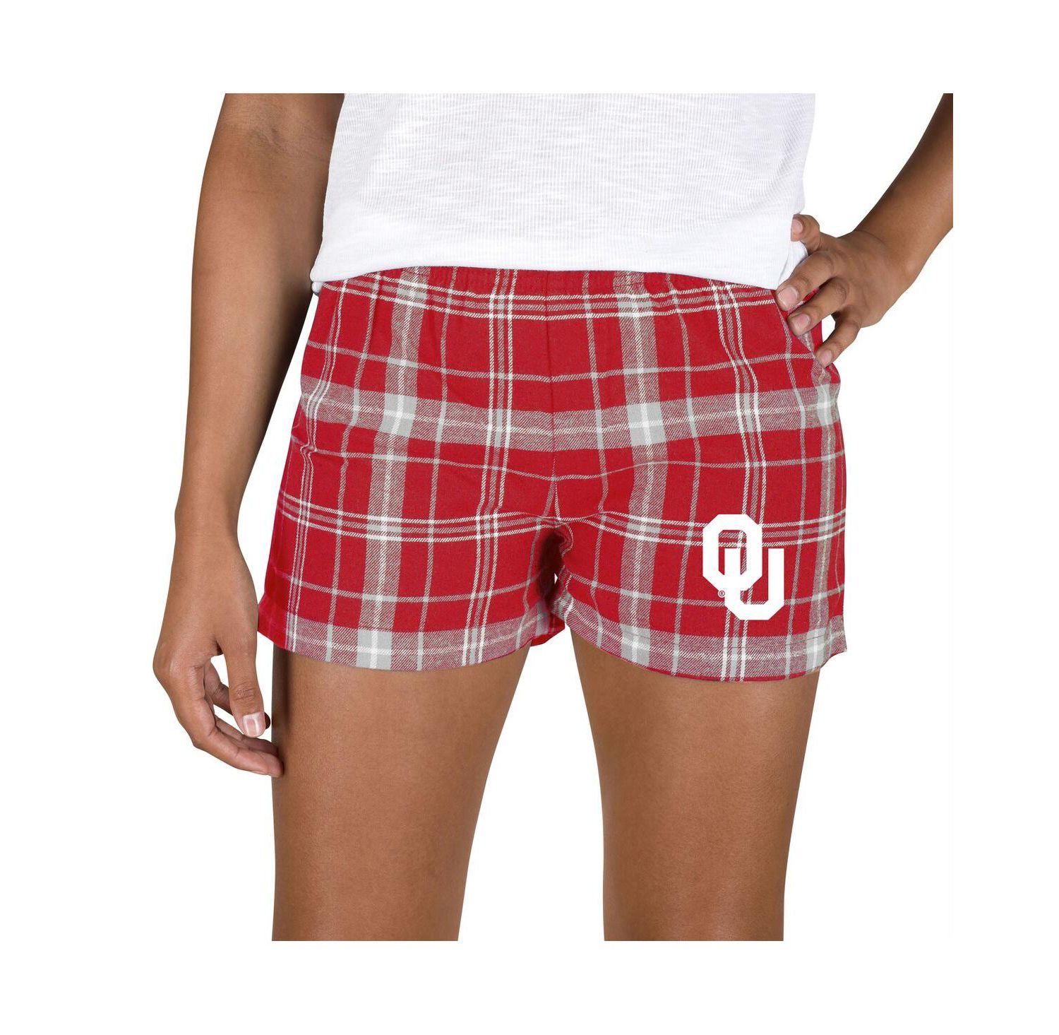 Women's Crimson/Gray Oklahoma Sooners Ultimate Flannel Shorts