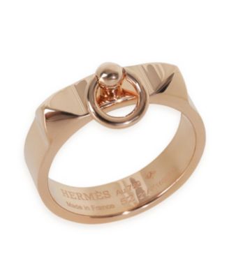 Pre-Owned HERMES Rose Gold  Small Model Collier de Chien Ring