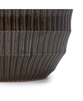 Dark Coffee Ceramic Planter Set of 4 (6.5" to 14.17") - Indoor/Outdoor Flower Pot