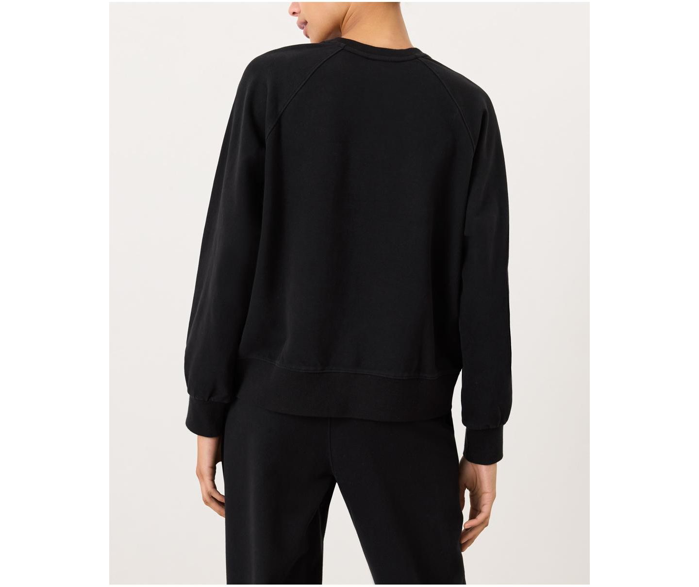 Женские свитшоты Pact Organic Cotton CloudKnit Raglan Crew Sweatshirts, цвет: Чёрный — фото 5