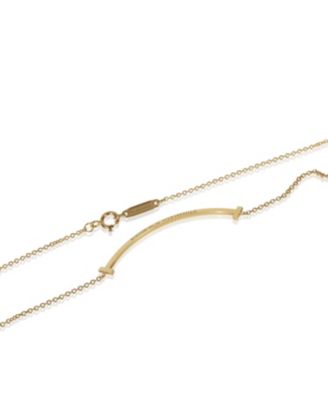 Yellow Gold Diamond Small Model Tiffany T Necklace