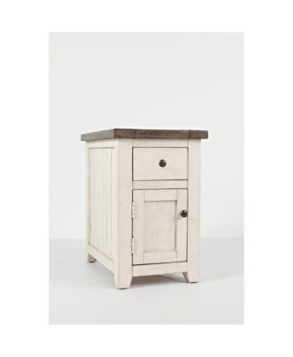 Madison County Rustic Pine Farmhouse Chairside Table