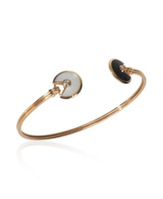 Rose Gold Mother Of Pearl and Onyx Amulette de Cartier Bracelet