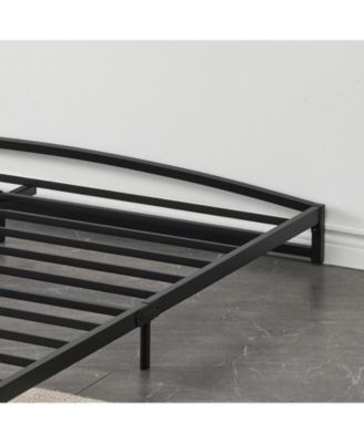 Simple Upholstered Panel Bed Frame, Modern Bed Base with Comfortable Headboard, Multiple Sizes