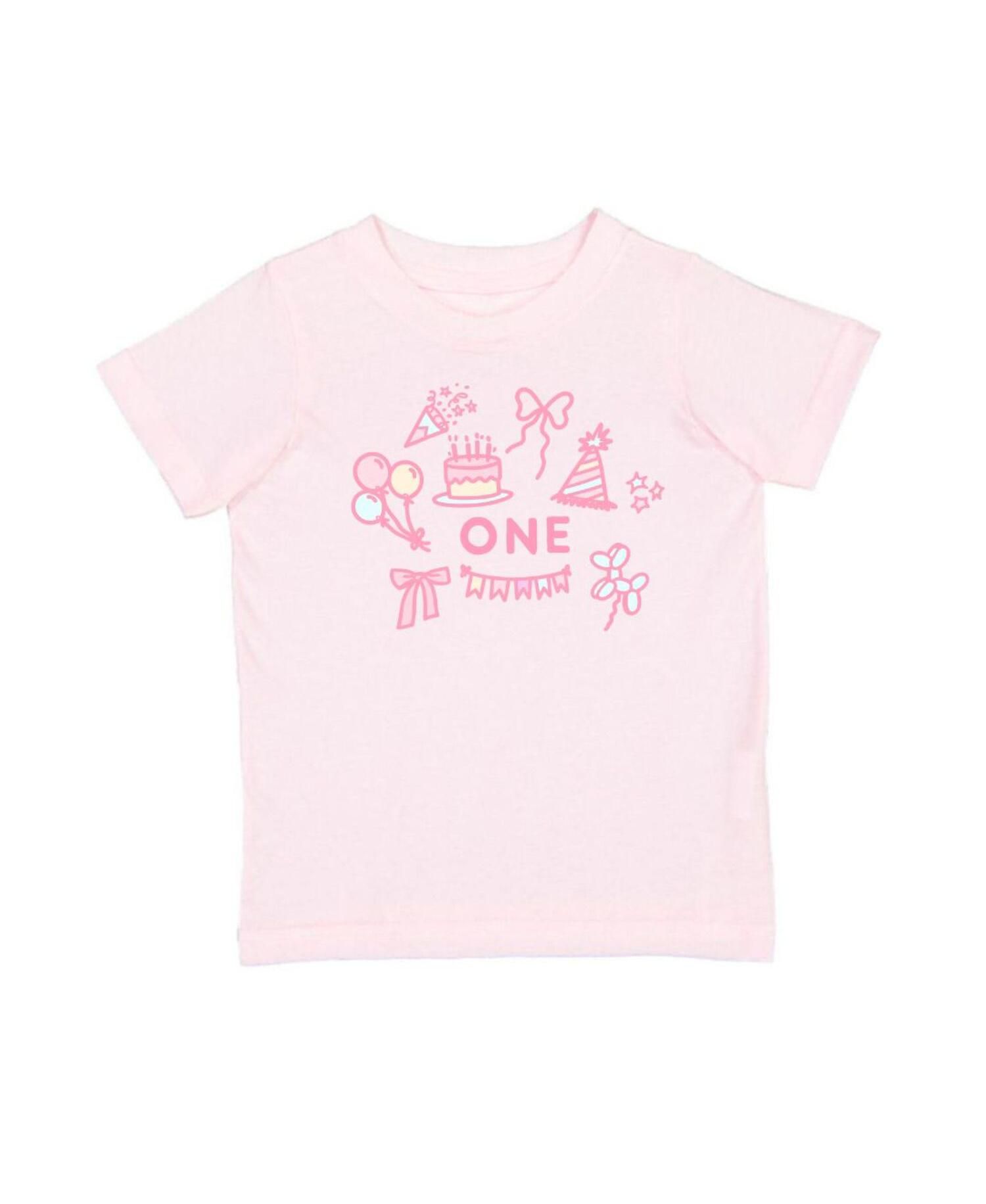 Baby Girls 1st Birthday Icon Short Sleeve T-Shirt