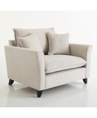 Oversized Armchair, Comfy Chair and a Half Sofa with Pillow