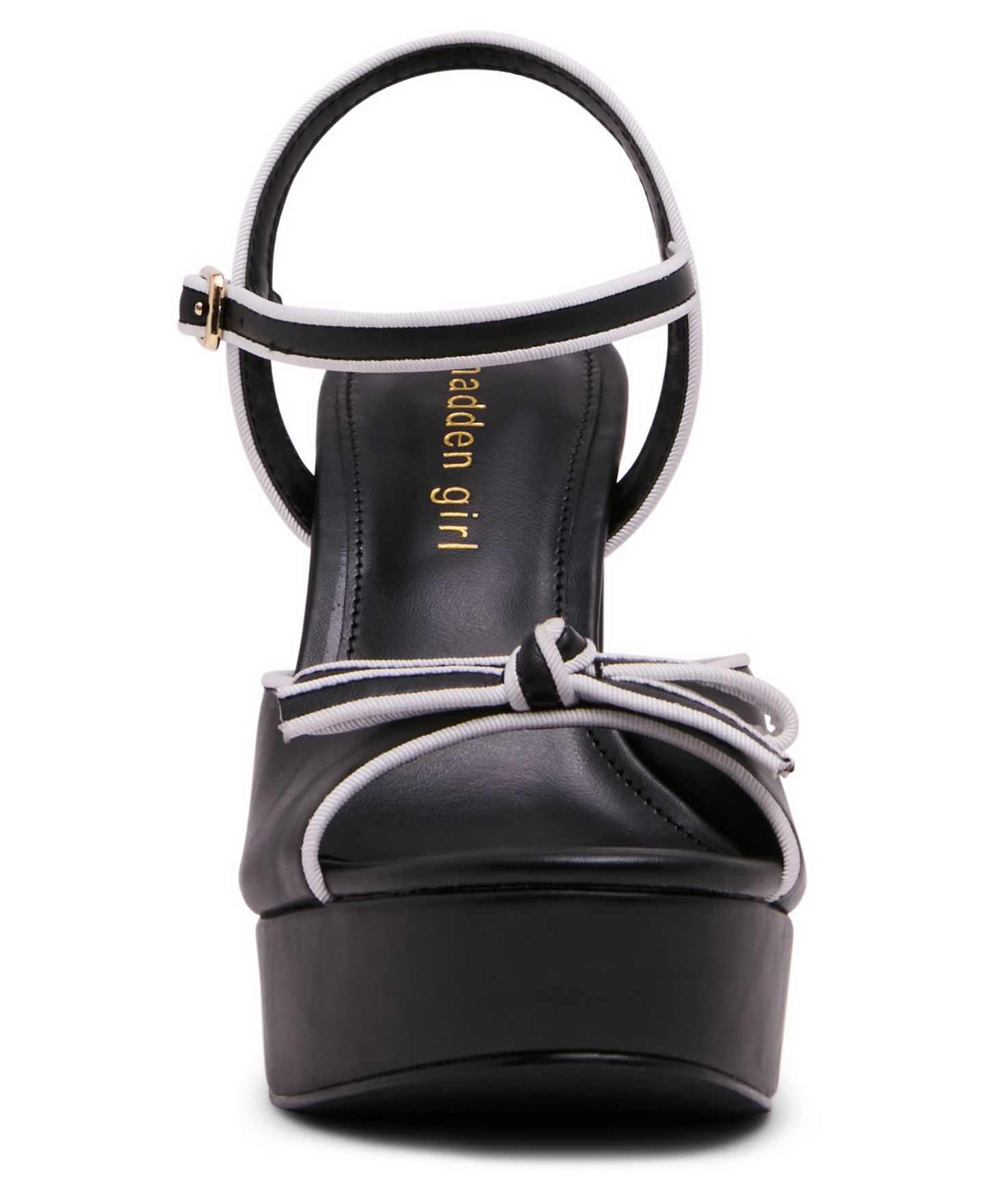 Женские сандалии Madden Girl Capture Bow-Embellished Platform Dress Sandals, цвет: Чёрный разноцветный — фото 6