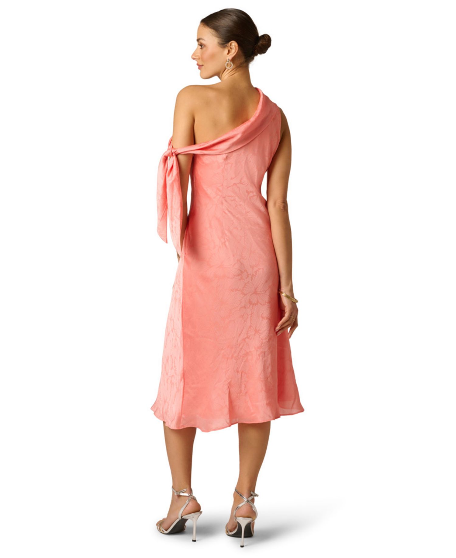 Women's Woven Jacquard Midi Dress