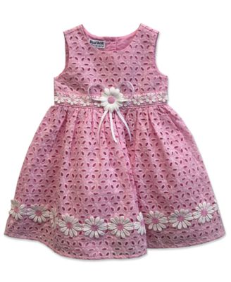 Blueberi Bouevard Baby Girls' Sleeveless Eyelet Dress