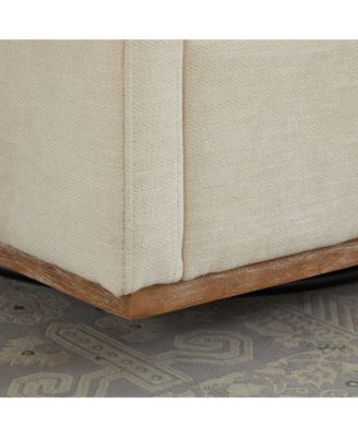 Square Swivel Accent Chair, Chenille Upholstered Leisure Chair, 360° Rotation Comfy Armchair